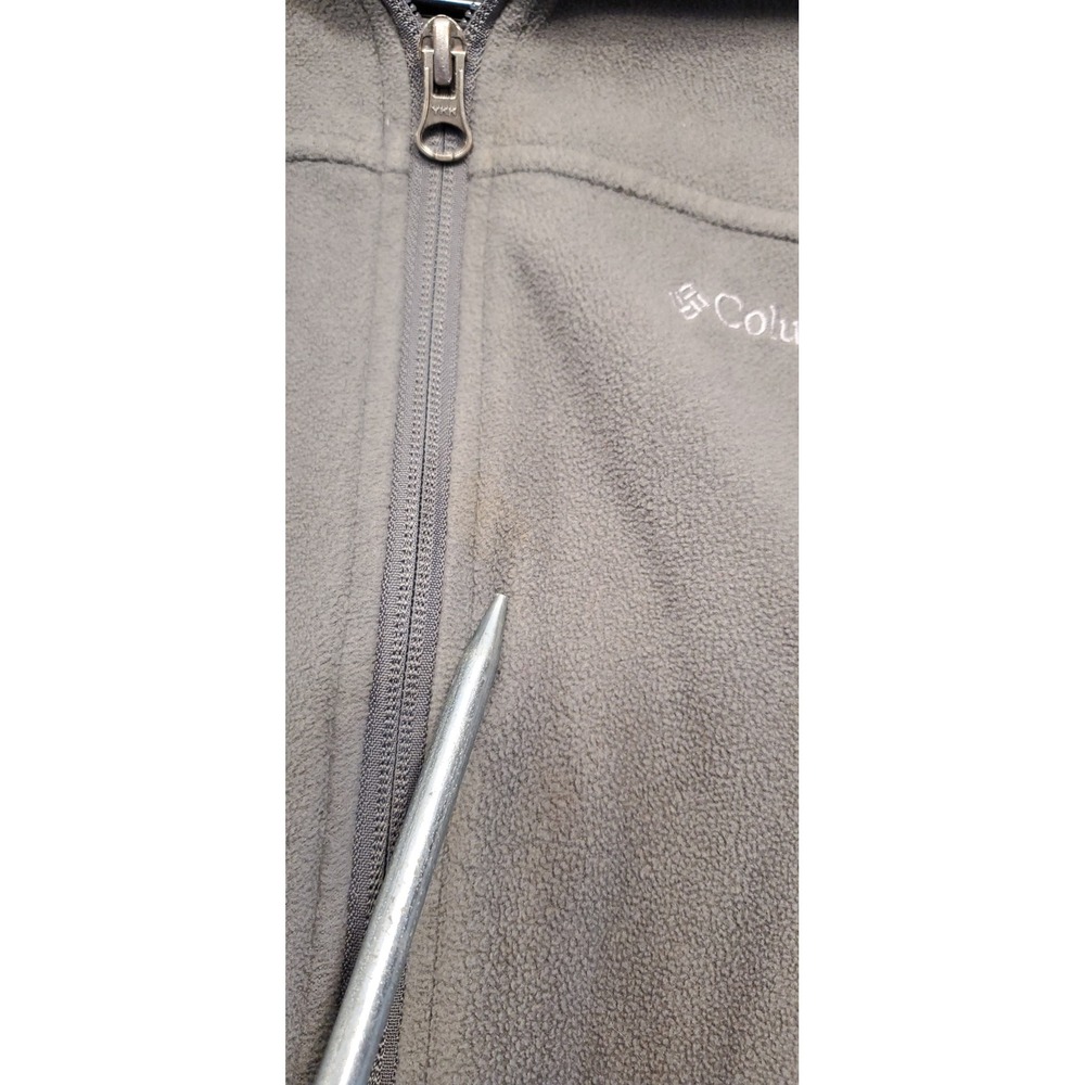 Columbia‎ Women's Fleece Jacket Full Zip Gray Size Small Outdoor Casual - Picture 3 of 8